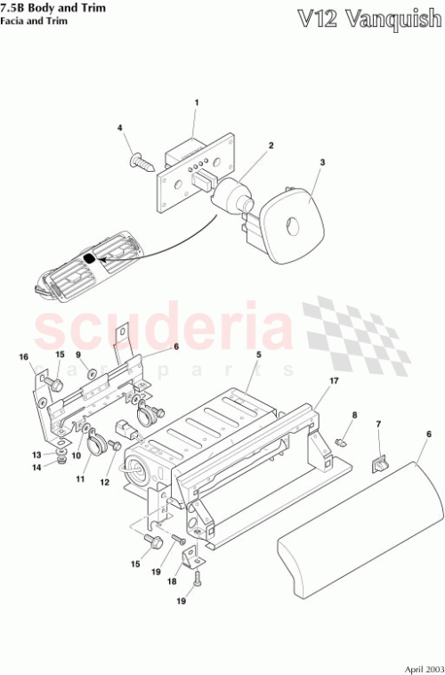 Part Diagram for Aston Martin 1R12374818AA