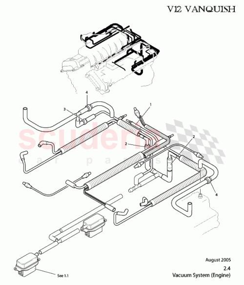 Part Diagram for Aston Martin 34-85328