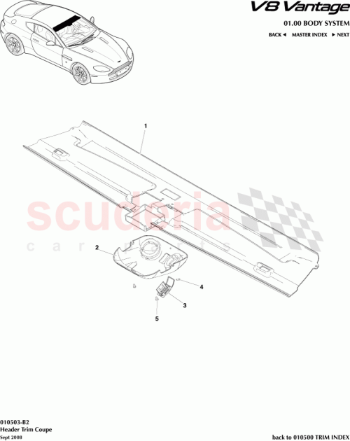 Part Diagram for Aston Martin 6G3303409ABW