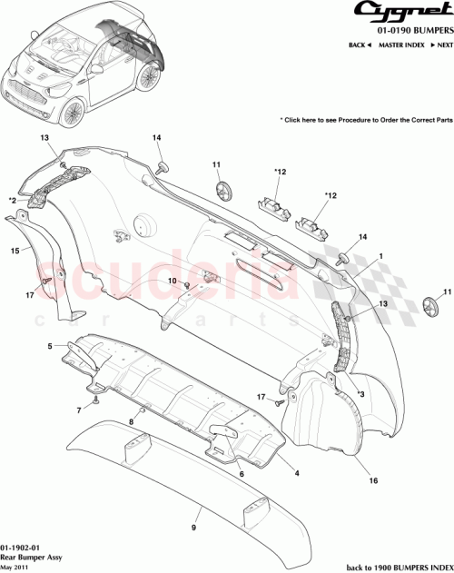 Part Diagram for Aston Martin AY2Y-17C814-AA