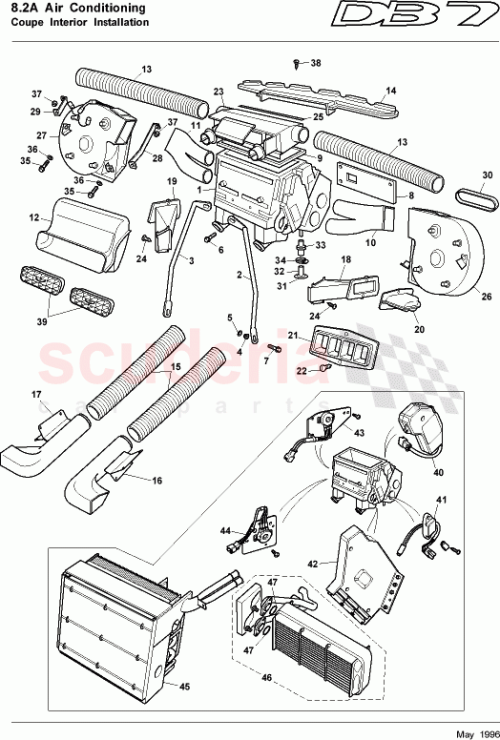 Part Diagram for Aston Martin 69-90043