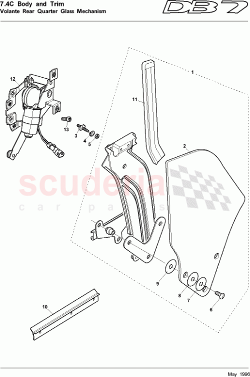 Part Diagram for Aston Martin 77-90125