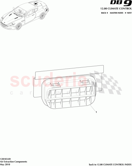 Part Diagram for Aston Martin 4G43-02286-AB