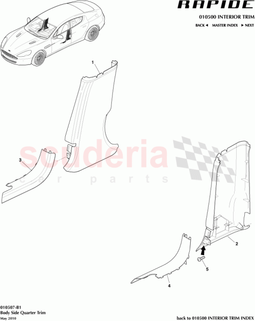 Part Diagram for Aston Martin AD4313200AAW