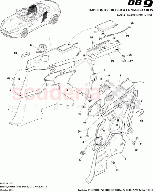Part Diagram for Aston Martin 8G43-L312A07-ABW