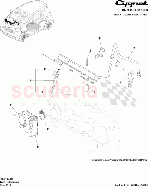 Part Diagram for Aston Martin 91551-80650
