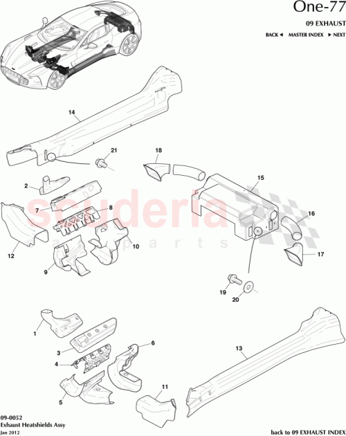 Part Diagram for Aston Martin 12023-03-8640-AC