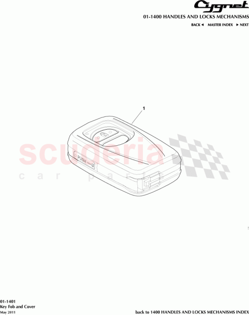 Part Diagram for Aston Martin 69515-52120