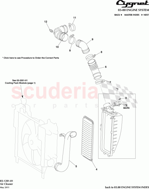 Part Diagram for Aston Martin 17705-47111