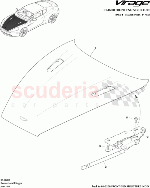 Part Diagram for Aston Martin 2W9316800AA