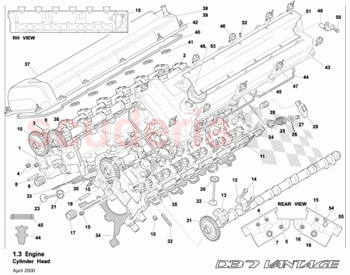 Part Diagram for Aston Martin 06-85042