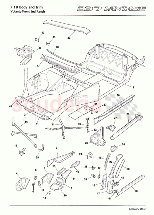 Part Diagram for Aston Martin 61-83701