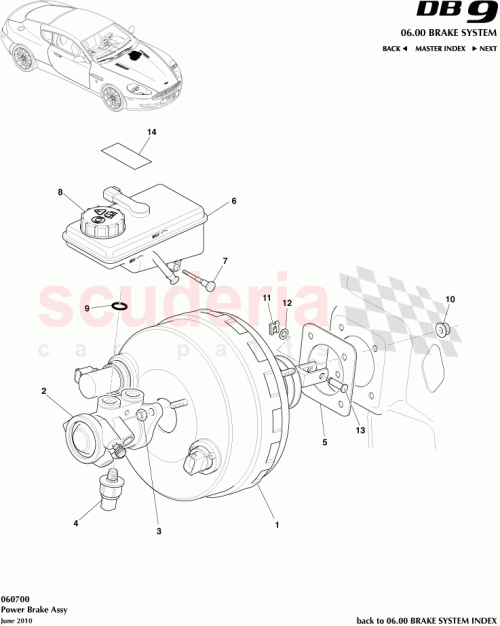Part Diagram for Aston Martin FD43-2162-AA