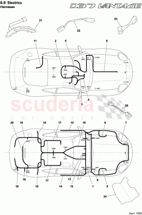 Part Diagram for Aston Martin 37-123654-AA