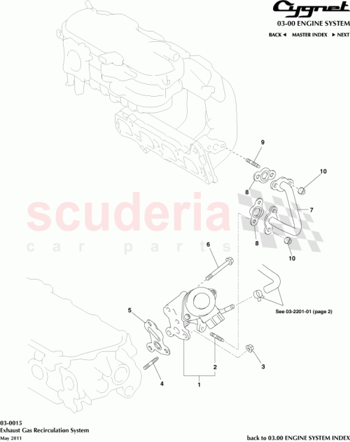 Part Diagram for Aston Martin 25634-47010