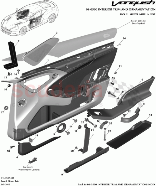 Part Diagram for Aston Martin CD33-24002-BCW