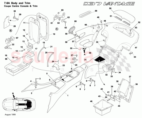 Part Diagram for Aston Martin 83125592AAW