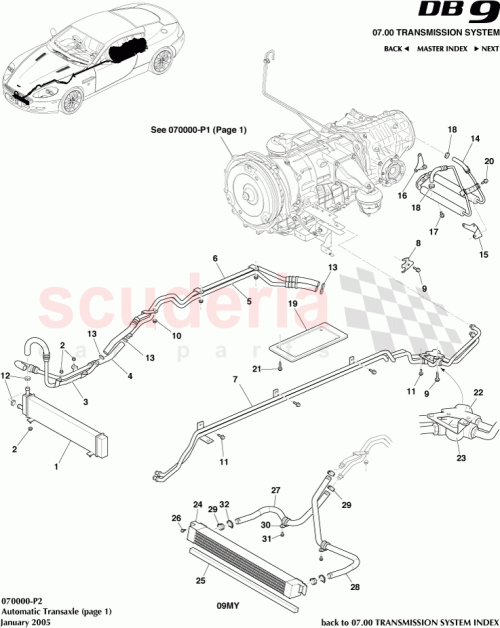 Part Diagram for Aston Martin 699547