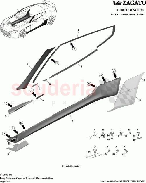 Part Diagram for Aston Martin CY83-20564-AA