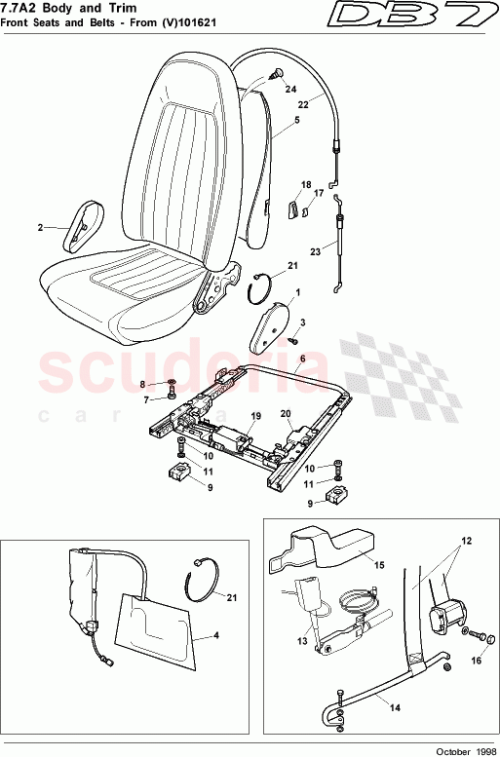 Part Diagram for Aston Martin 697729