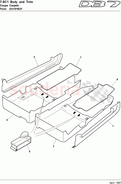 Part Diagram for Aston Martin 83-110690-AAW/BGE