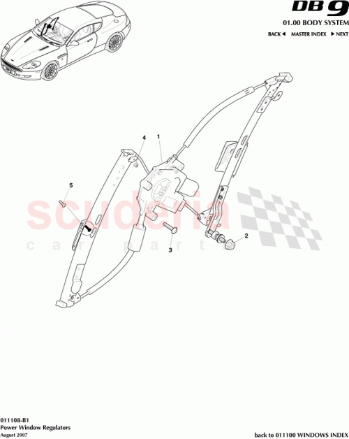 Part Diagram for Aston Martin 707619