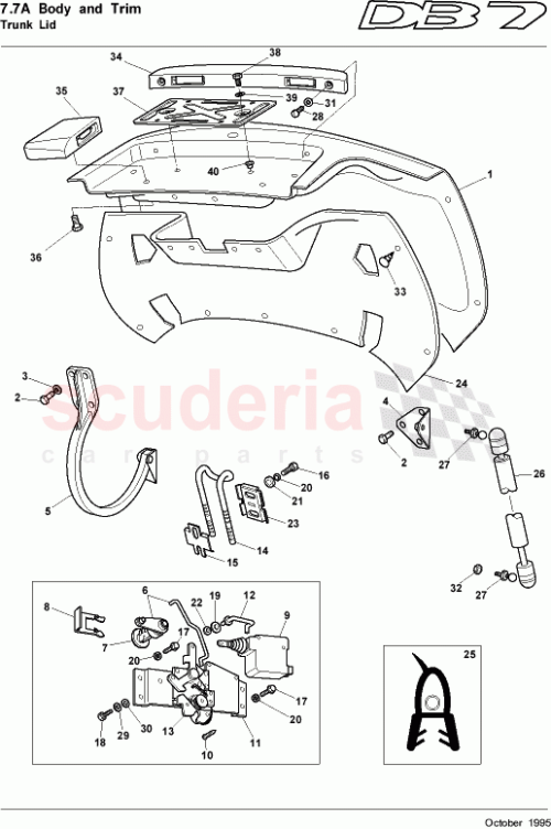 Part Diagram for Aston Martin 78-82435