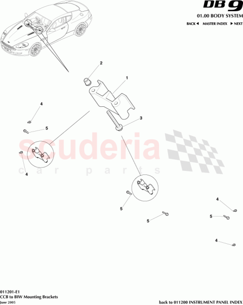Part Diagram for Aston Martin AKS961042