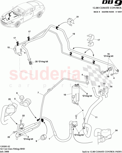 Part Diagram for Aston Martin 703151