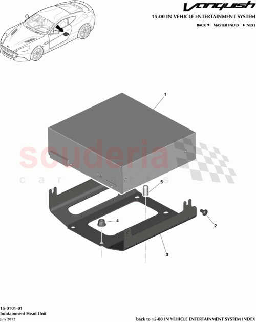 Part Diagram for Aston Martin 91895