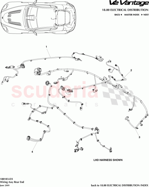 Part Diagram for Aston Martin BG33-14A227-CA