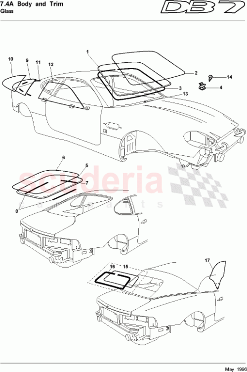 Part Diagram for Aston Martin 77-61541
