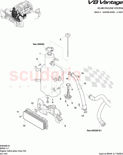 Part Diagram for Aston Martin 9G336L688BB