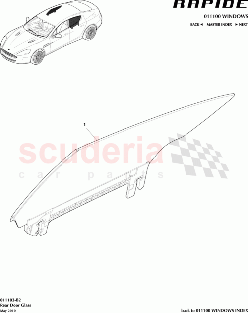 Part Diagram for Aston Martin AD43-F25828-AF