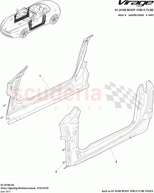 Part Diagram for Aston Martin 6G33-608191-AA