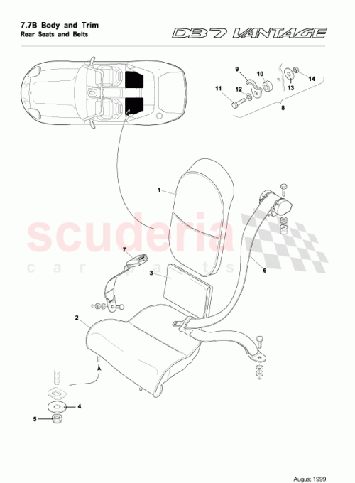 Part Diagram for Aston Martin 1R12-833737-AA