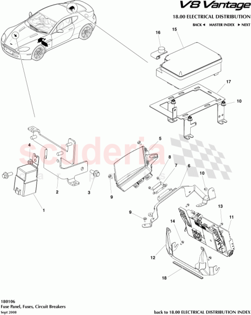 Part Diagram for Aston Martin 6G33-14N089-BA