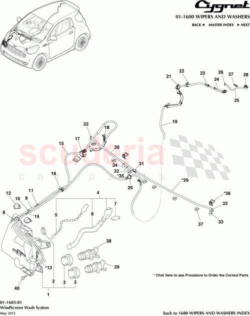 Part Diagram for Aston Martin 85373-0D010