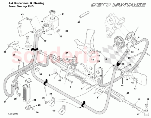 Part Diagram for Aston Martin 44-81589