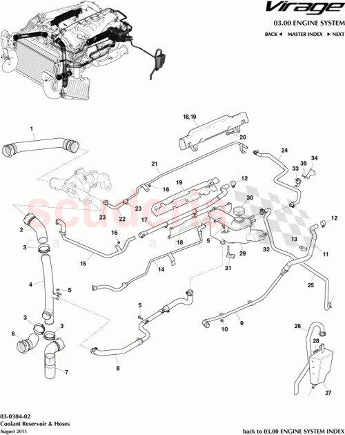 Part Diagram for Aston Martin 4G4318D359BA