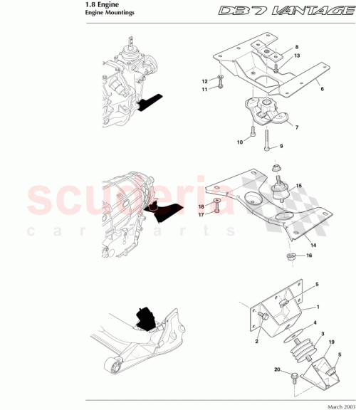Part Diagram for Aston Martin 41-123208-AB