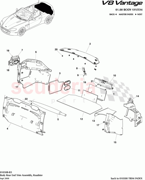 Part Diagram for Aston Martin 6G33-L45594-AGW