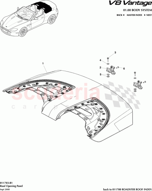 Part Diagram for Aston Martin 6G33-R42900-AE