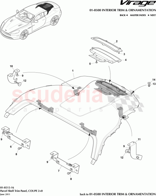 Part Diagram for Aston Martin CG43-46668-AAW