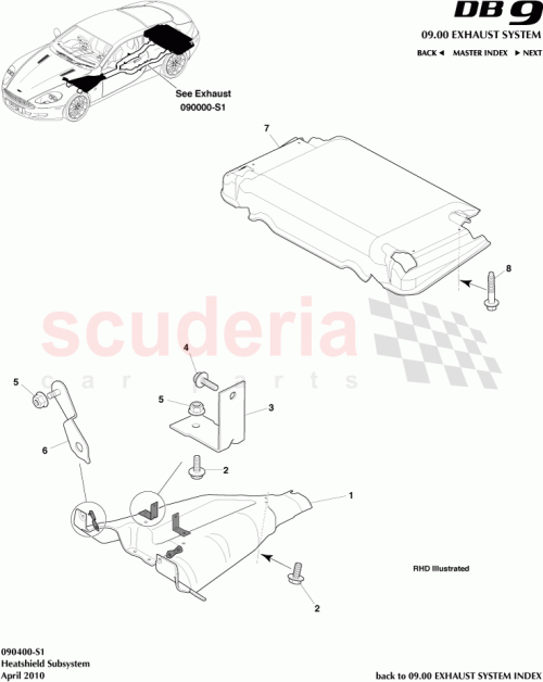 Part Diagram for Aston Martin 4G434962GA
