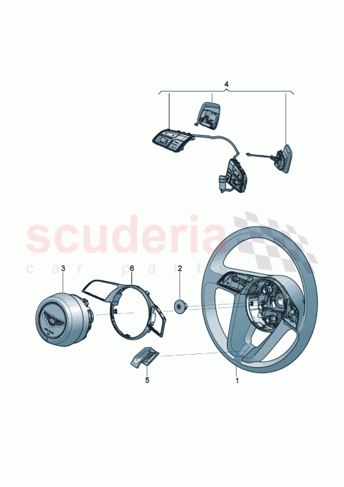 Part Diagram for Bentley 3SD419089C