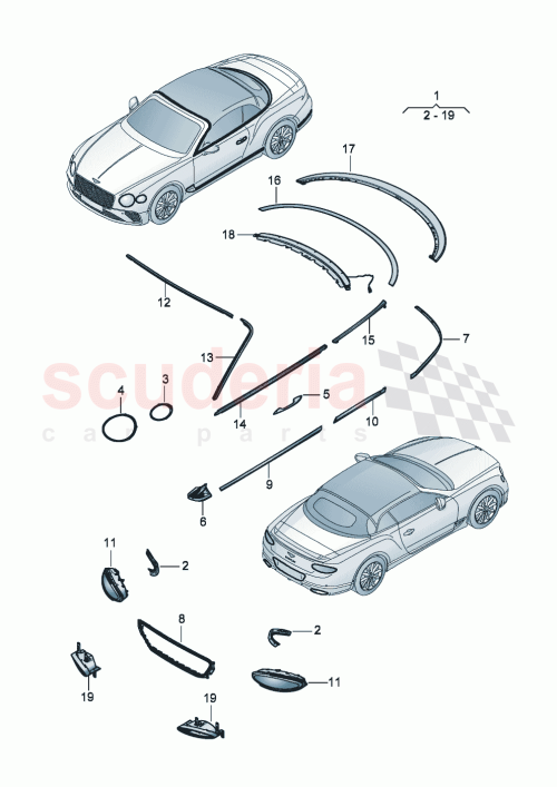 Part Diagram for Bentley 3SD853535F