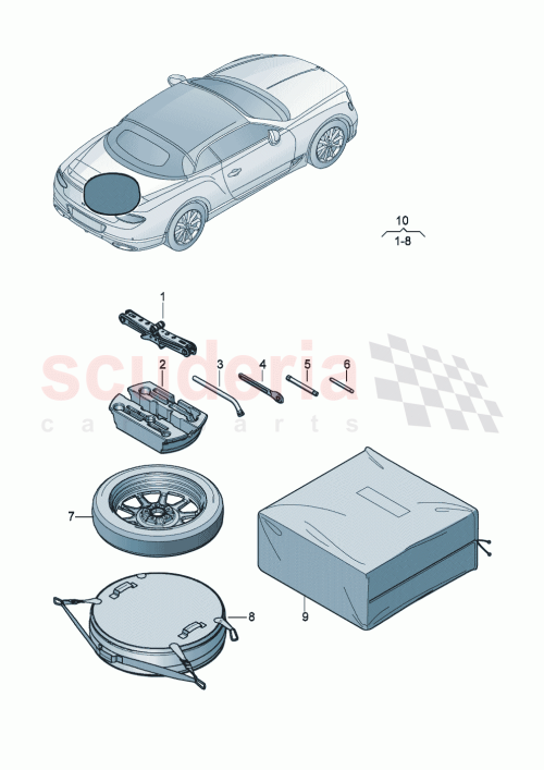 Part Diagram for Bentley 3SD860829A