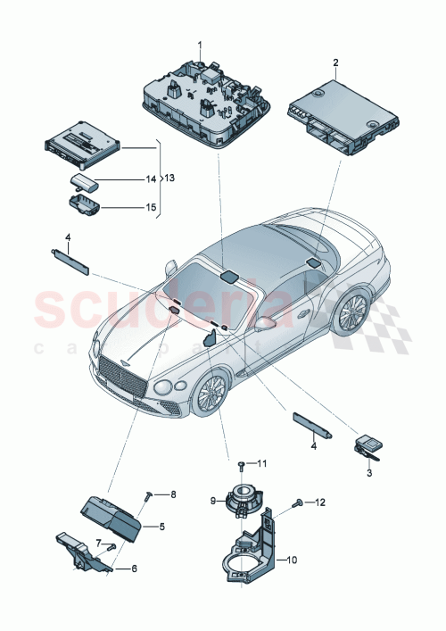 Part Diagram for Bentley 992035286D