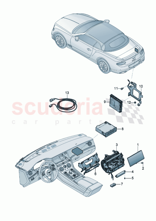 Part Diagram for Bentley 8V0919129F